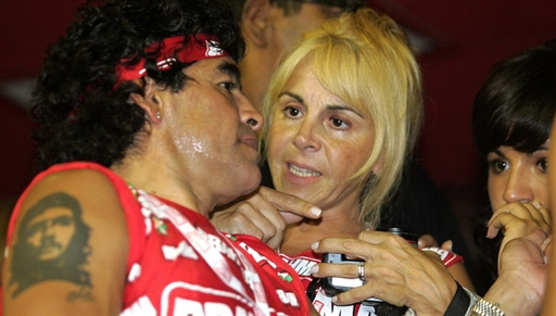 Maradona dhe gruaja e tij